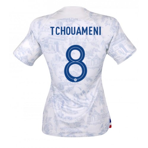 Dámy Fotbalový dres Francie Aurelien Tchouameni #8 MS 2022 Venkovní Krátký Rukáv